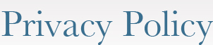 Privacy Policy